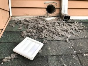 Lint Buildup in Air Dryer Vent