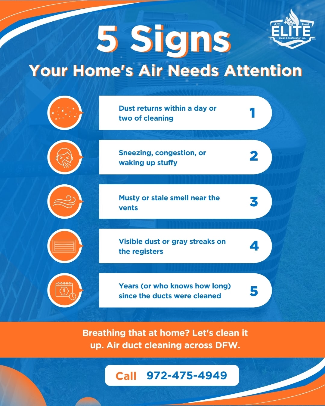 5 signs your home's air ducts need cleaning